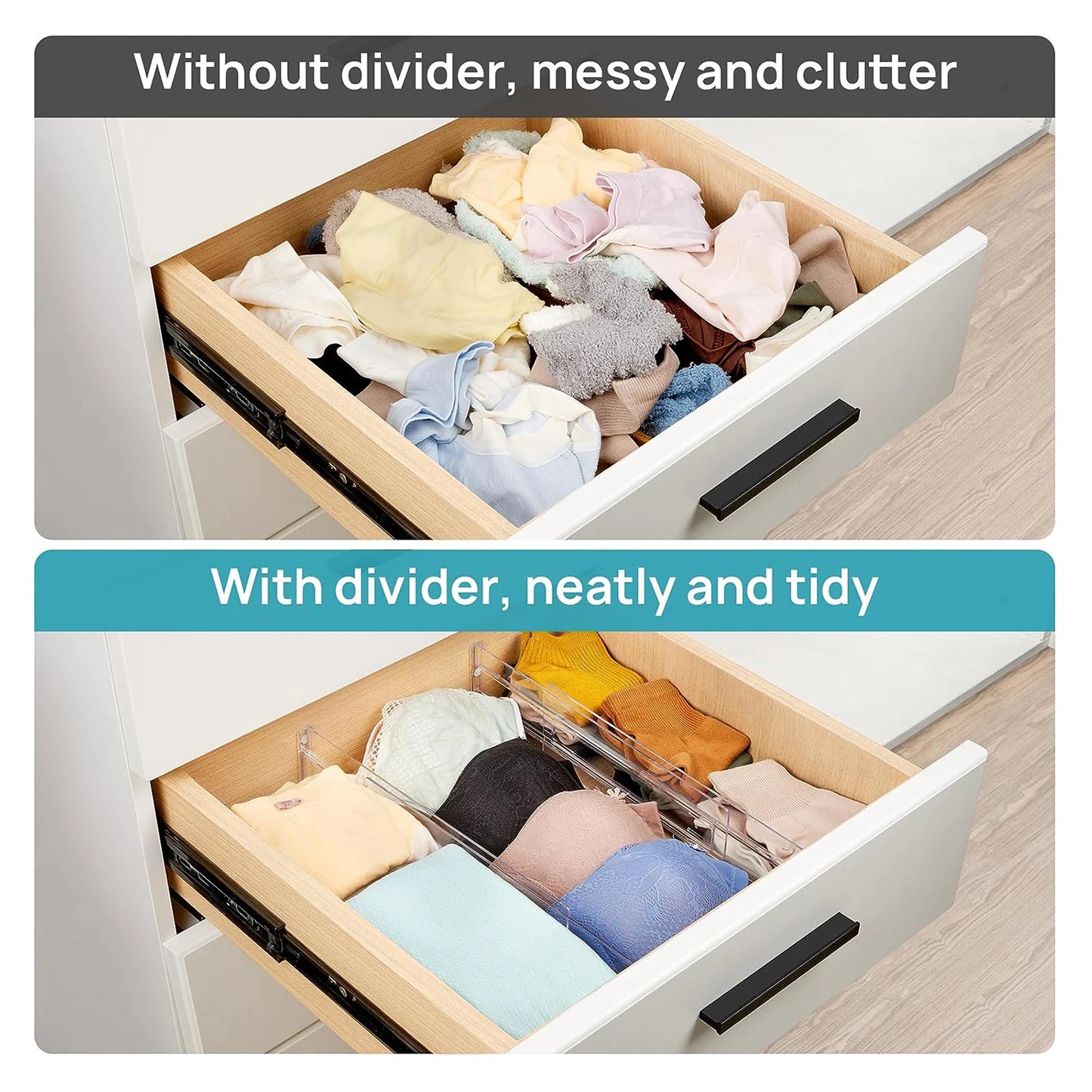 Adjustable Drawer Dividers Expandable Organizer
