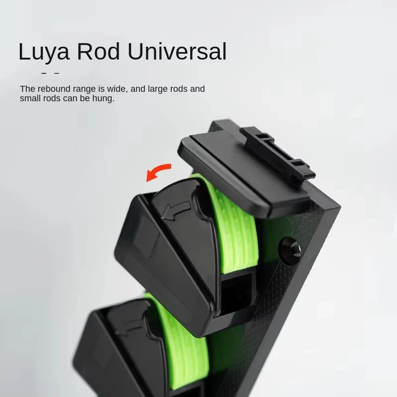 Wall-Mounted Fishing Rod Rack