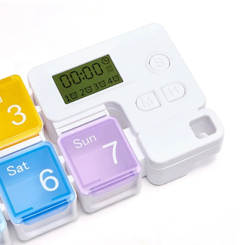 Smart Weekly Pill Organizer with Alarm
