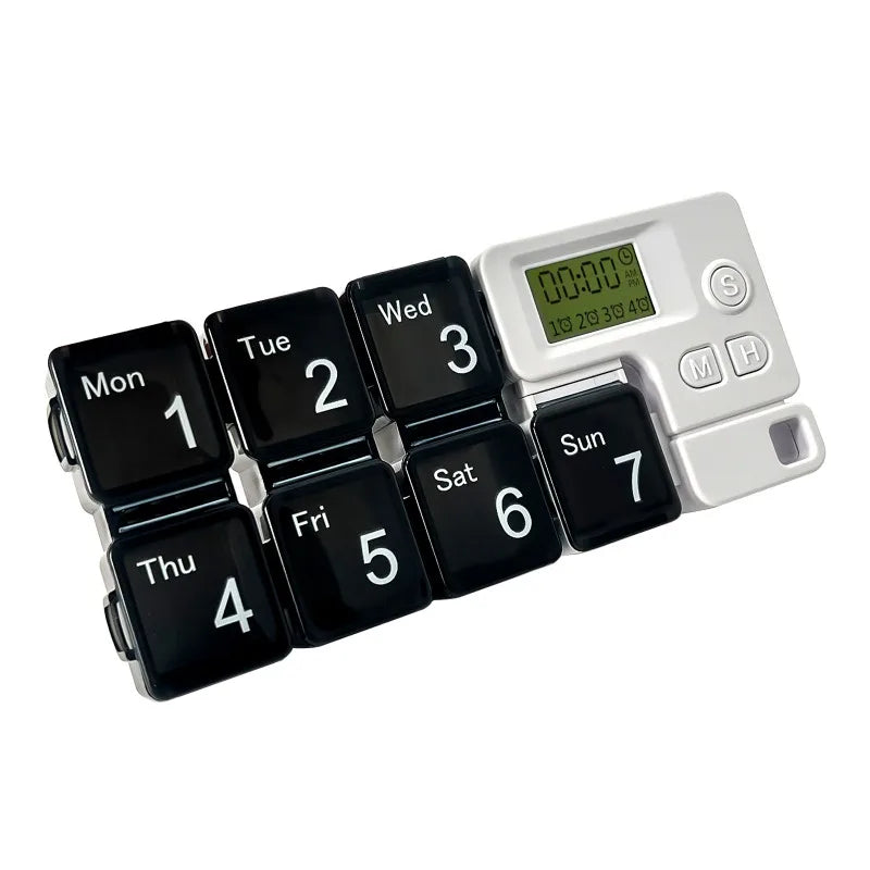 Smart Weekly Pill Organizer with Alarm