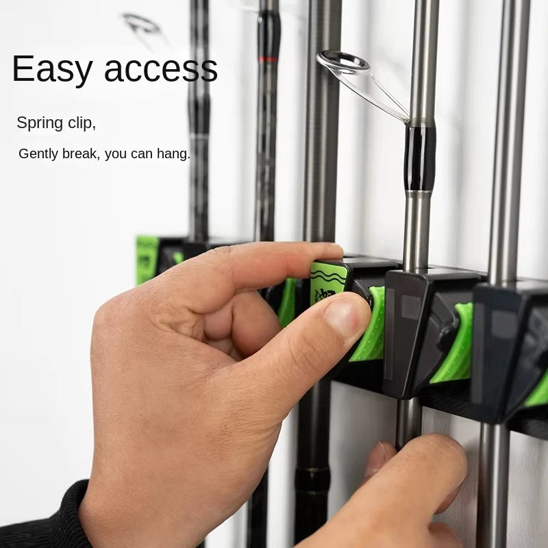 Wall-Mounted Fishing Rod Rack
