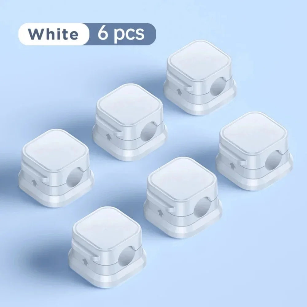 Magnetic Cable Clips Under-Desk Wire Organizer