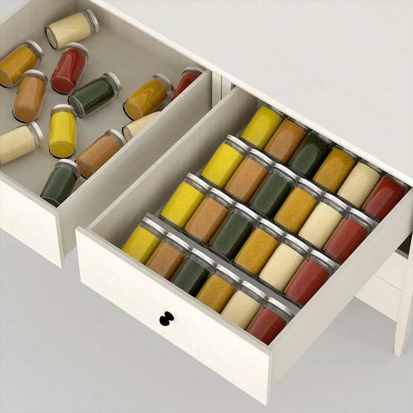 Adjustable Acrylic Spice Drawer Organizer