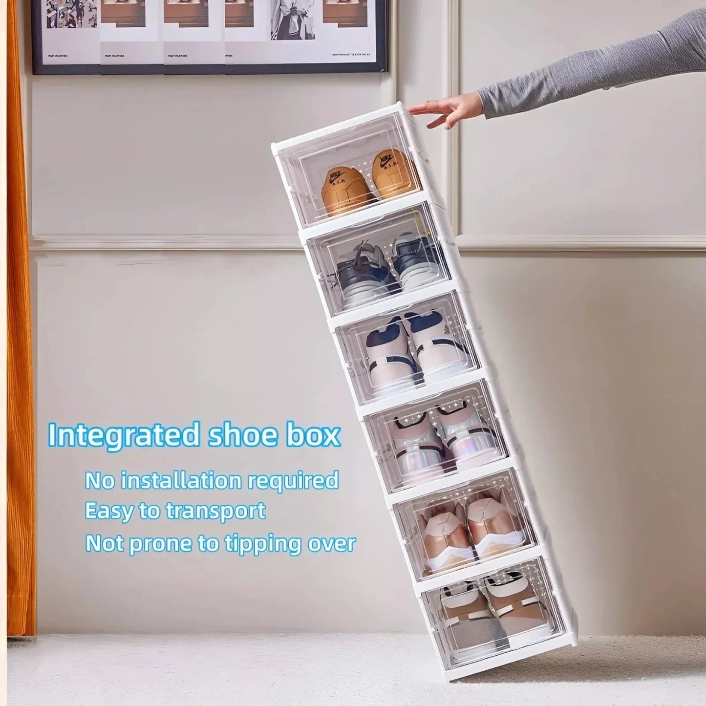 Foldable Transparent Shoe Storage Box