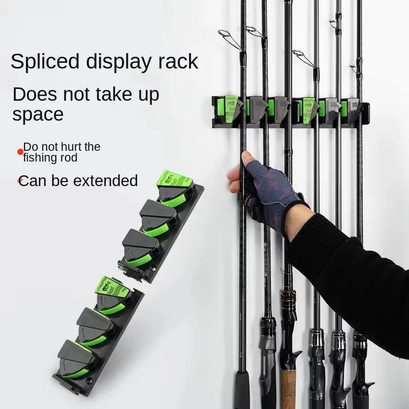 Wall-Mounted Fishing Rod Rack