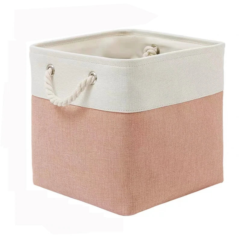 Foldable Fabric Storage Cubes with Ropes