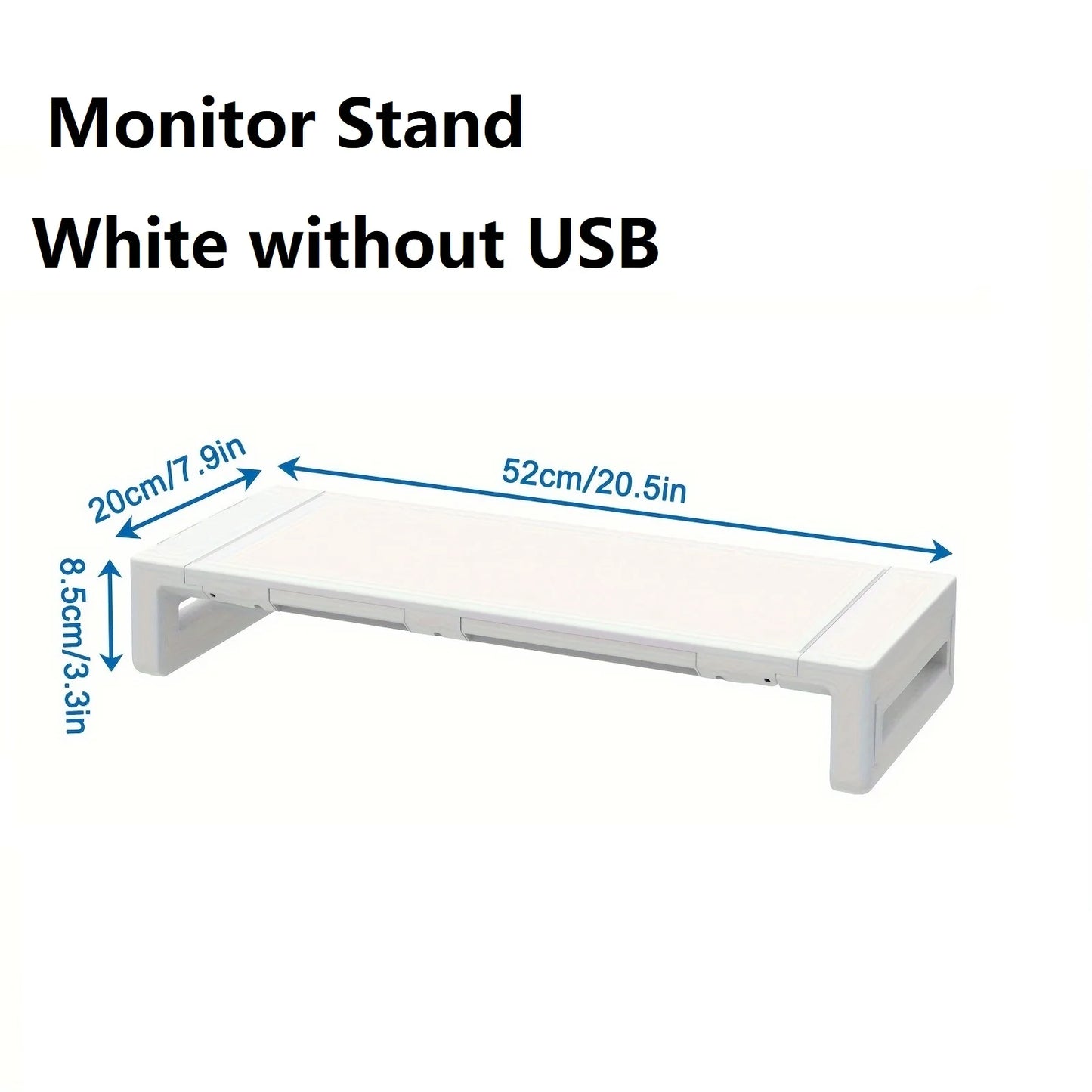 Foldable Monitor Stand Riser with Drawer