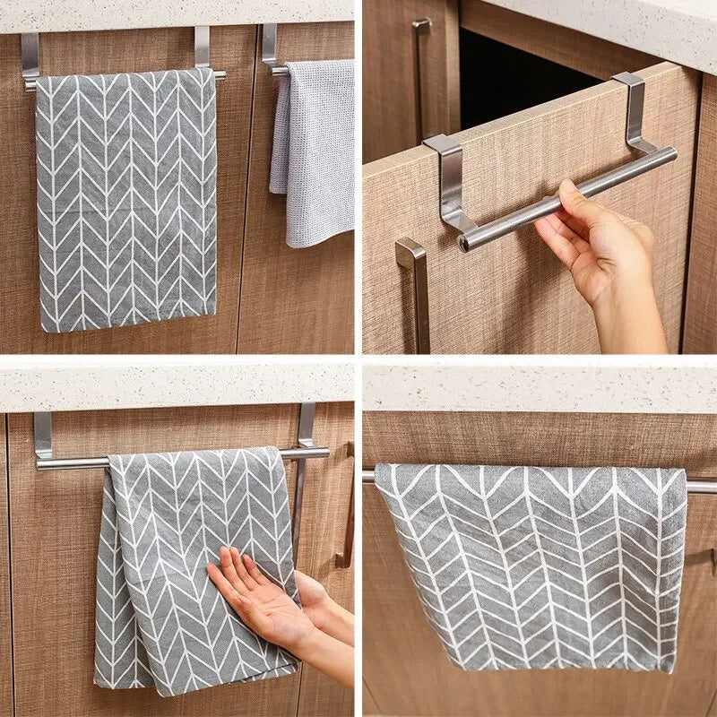 Stainless Steel Cabinet Door Towel Bar