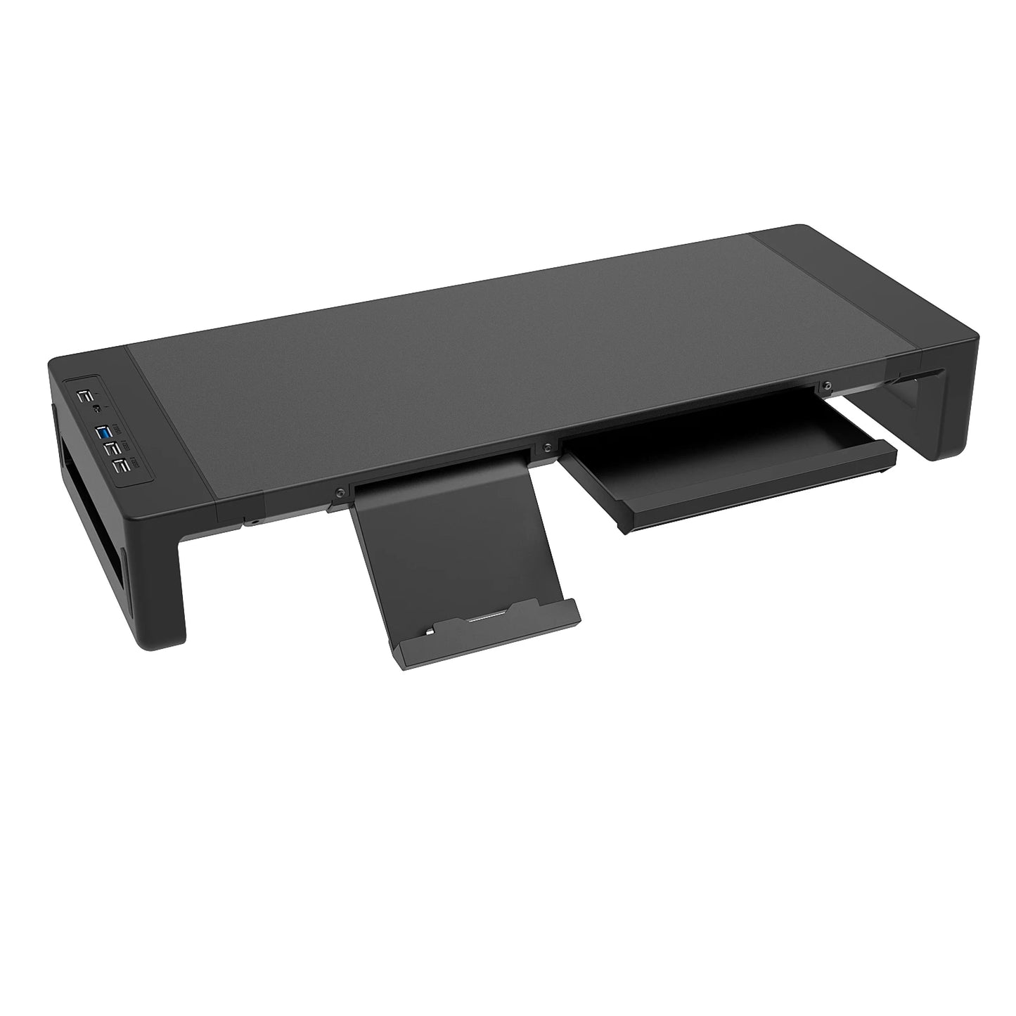 Foldable Monitor Stand Riser with Drawer