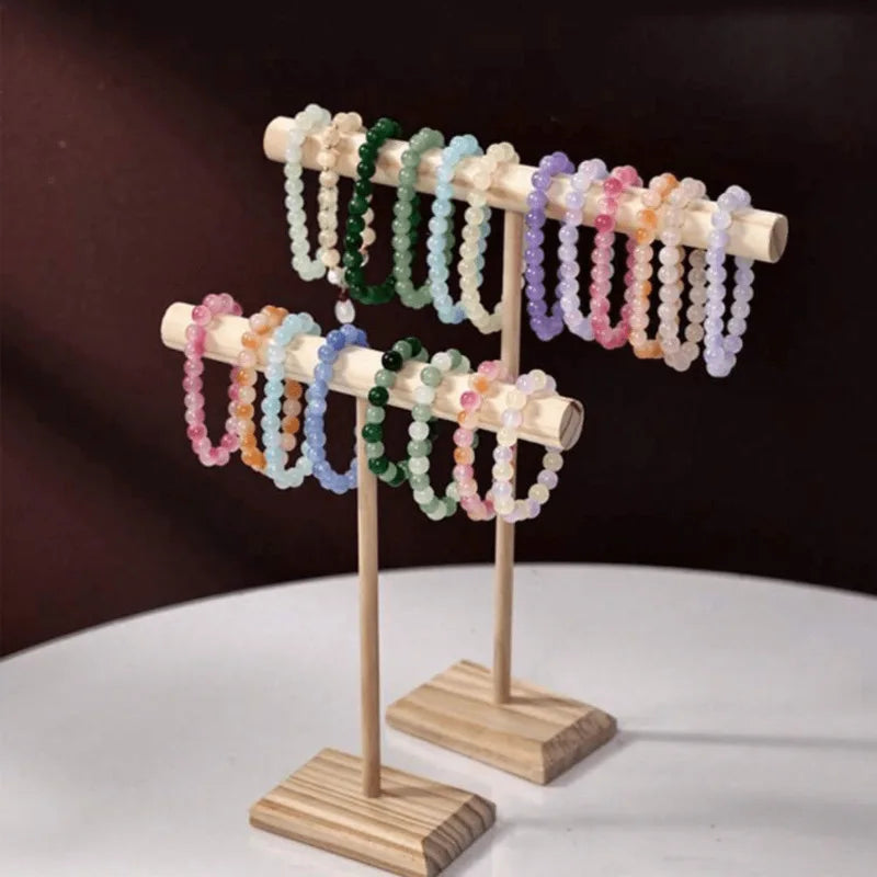 Solid Wood Jewelry Display Stand Rack