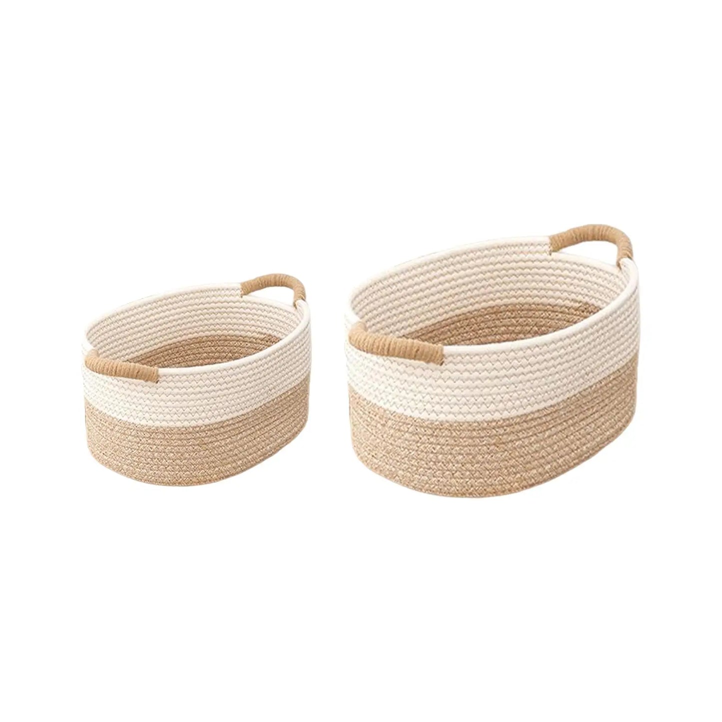 Woven Cotton Rope Storage Basket