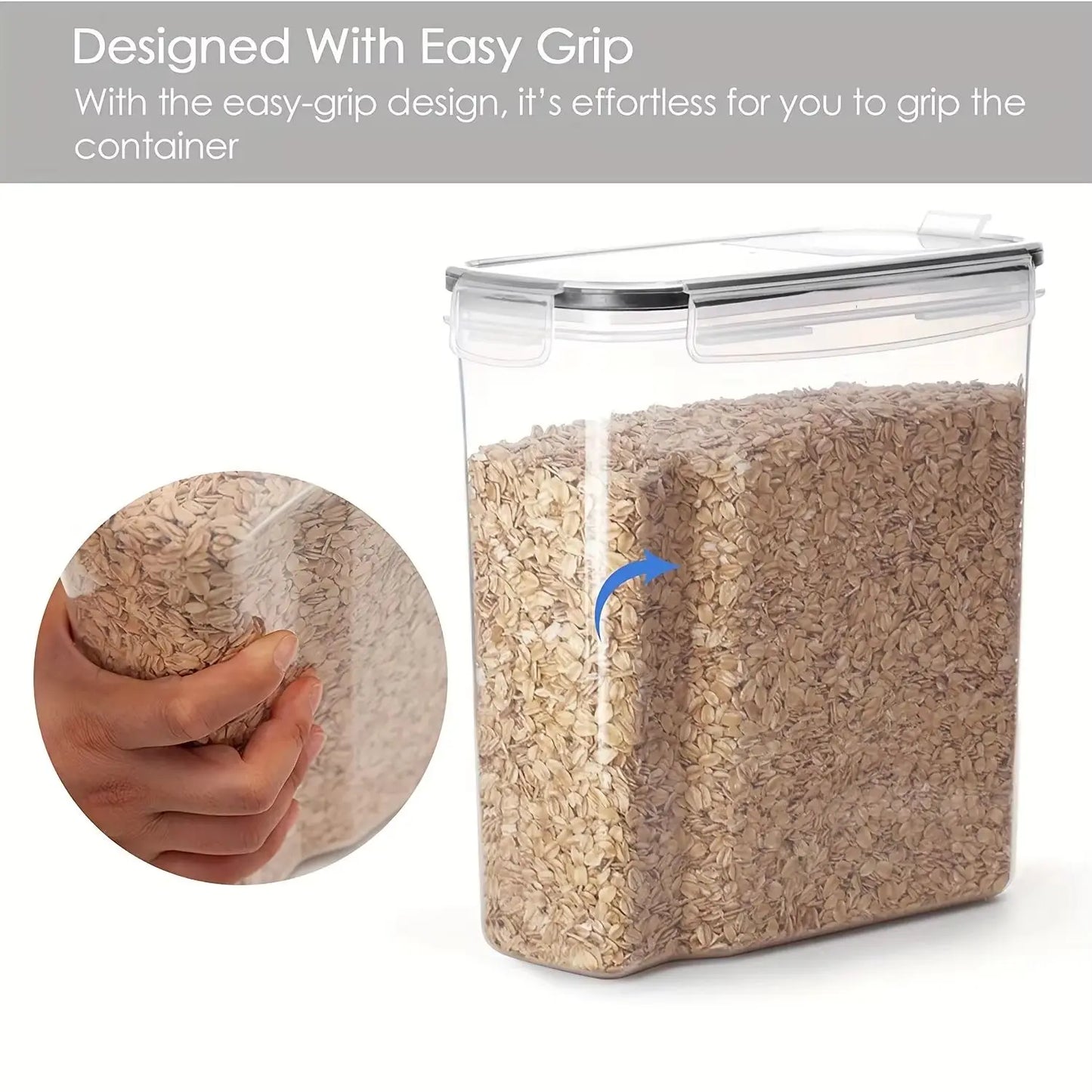 Airtight Grain Storage Container Set of 3