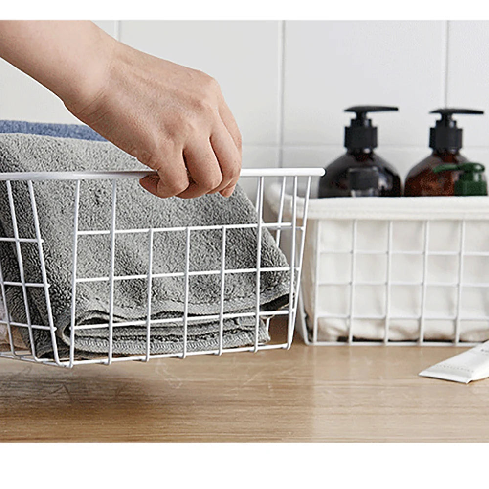 Wrought Iron Pantry Storage Basket