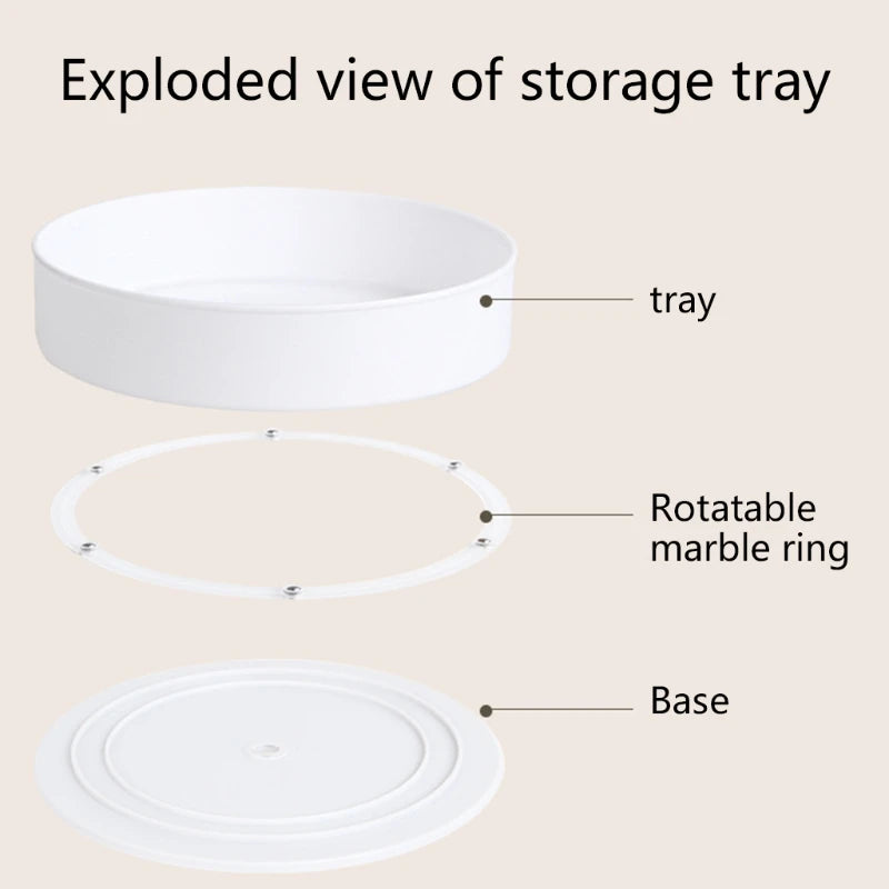 360° Rotating Cabinet Turntable Organizer