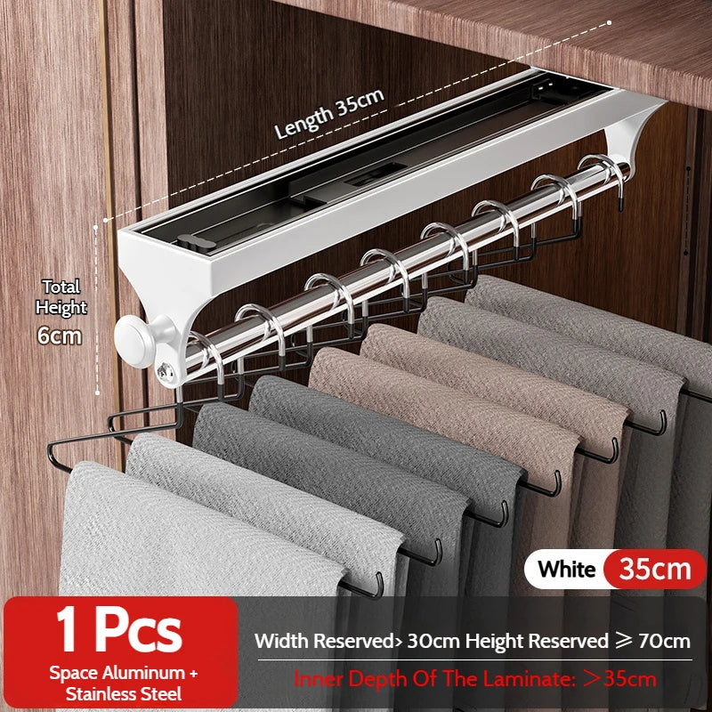 Retractable Telescopic Closet Hanging Rod