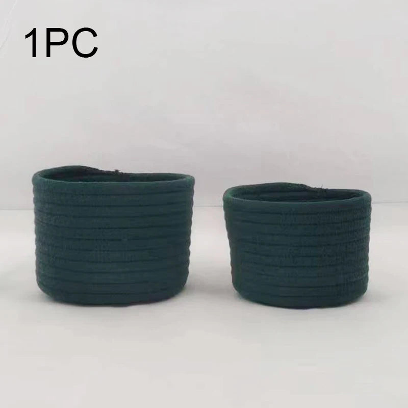 Handmade Woven Rope Desktop Storage Basket