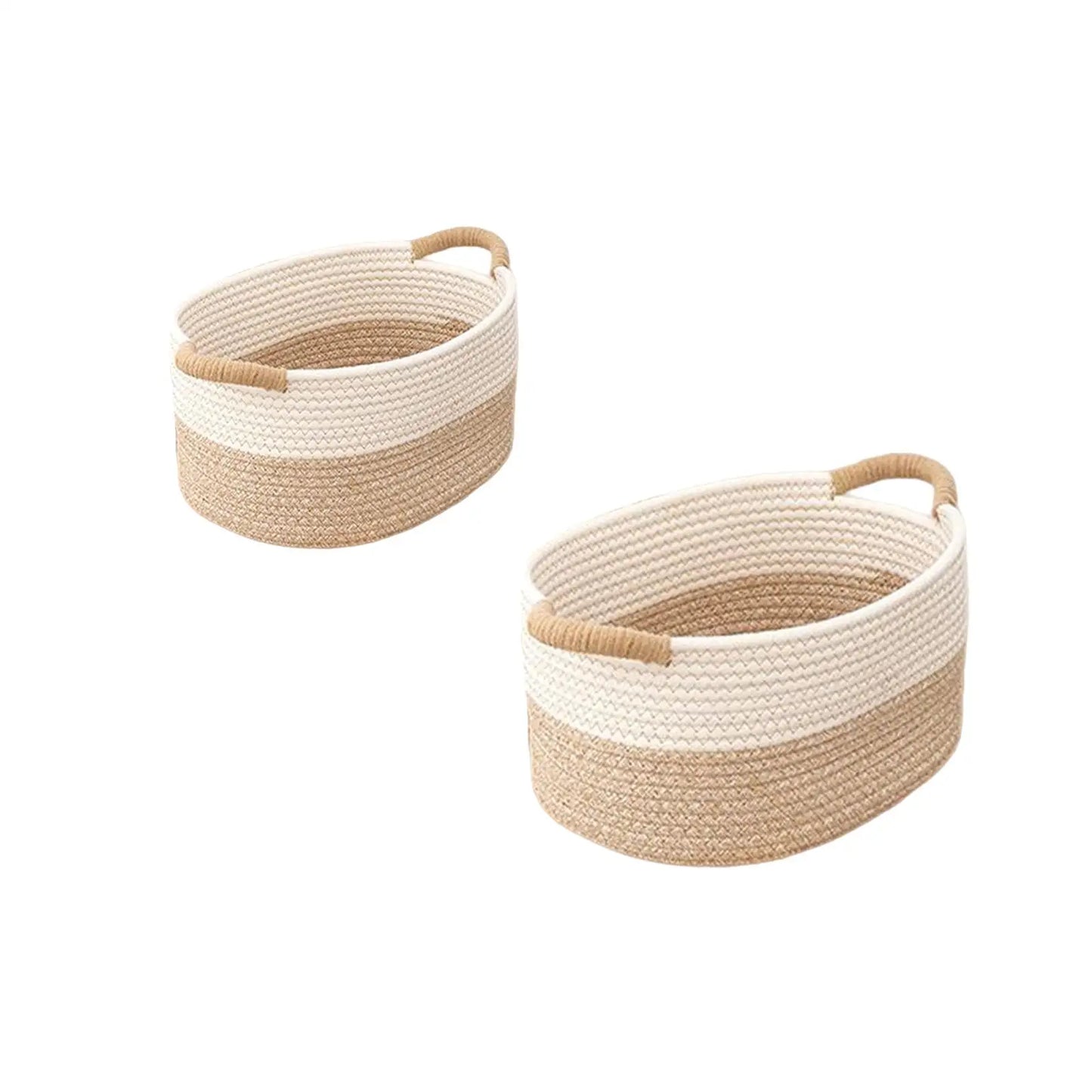 Woven Cotton Rope Storage Basket