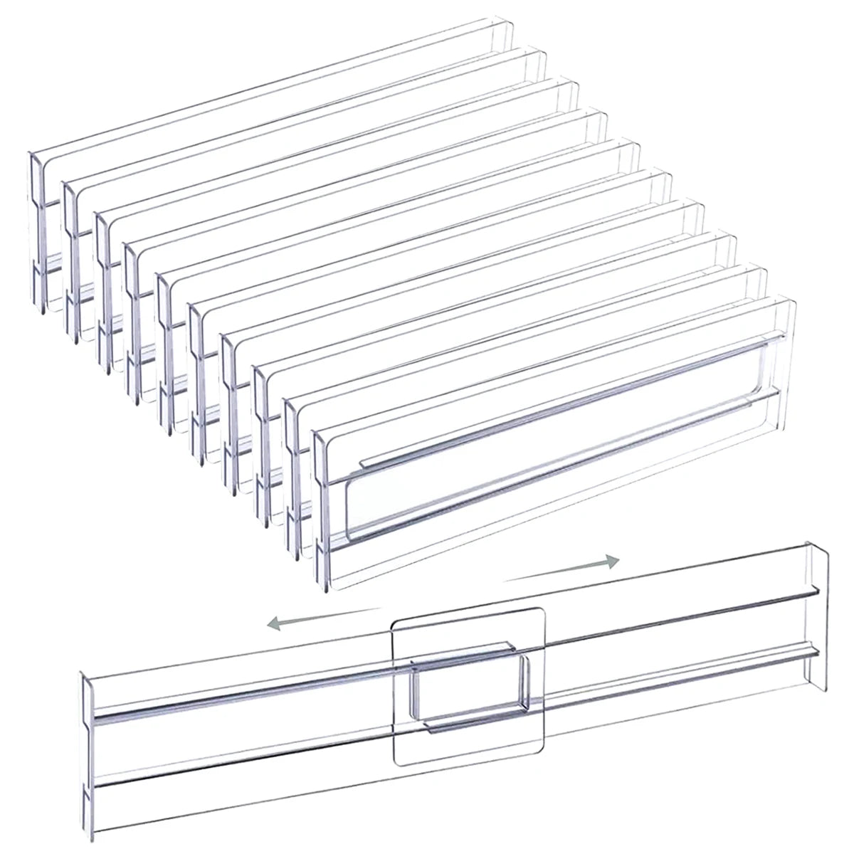 Adjustable Drawer Dividers Expandable Organizer