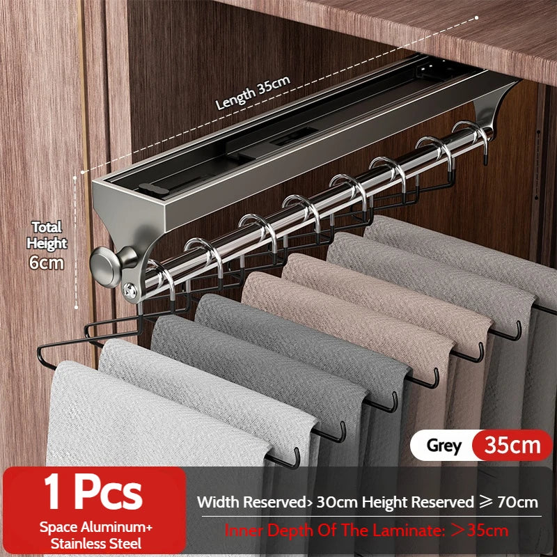 Retractable Telescopic Closet Hanging Rod