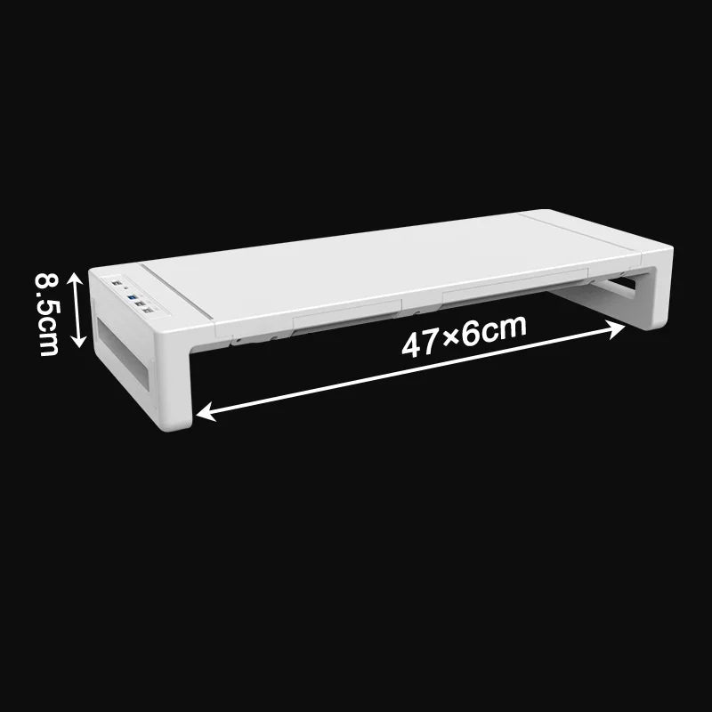 Foldable Monitor Stand Riser with Drawer