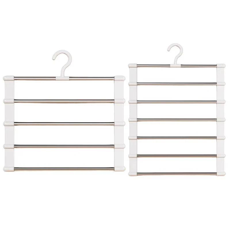 7-Layer Stainless Steel Pants Hanger Space Saver