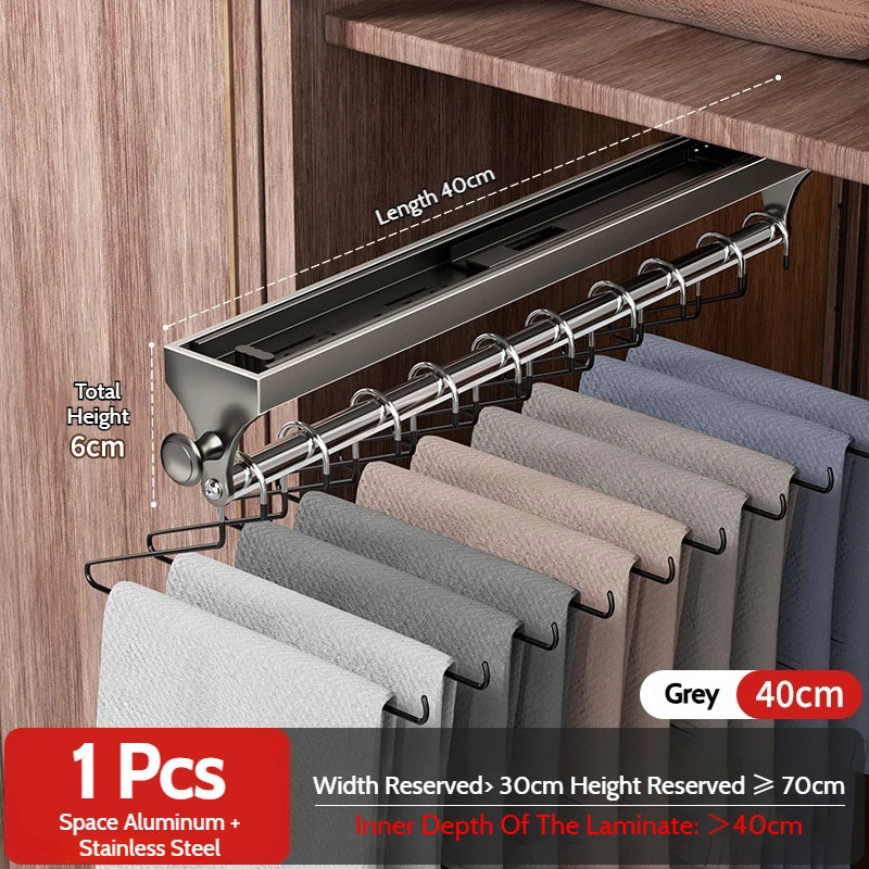 Retractable Telescopic Closet Hanging Rod