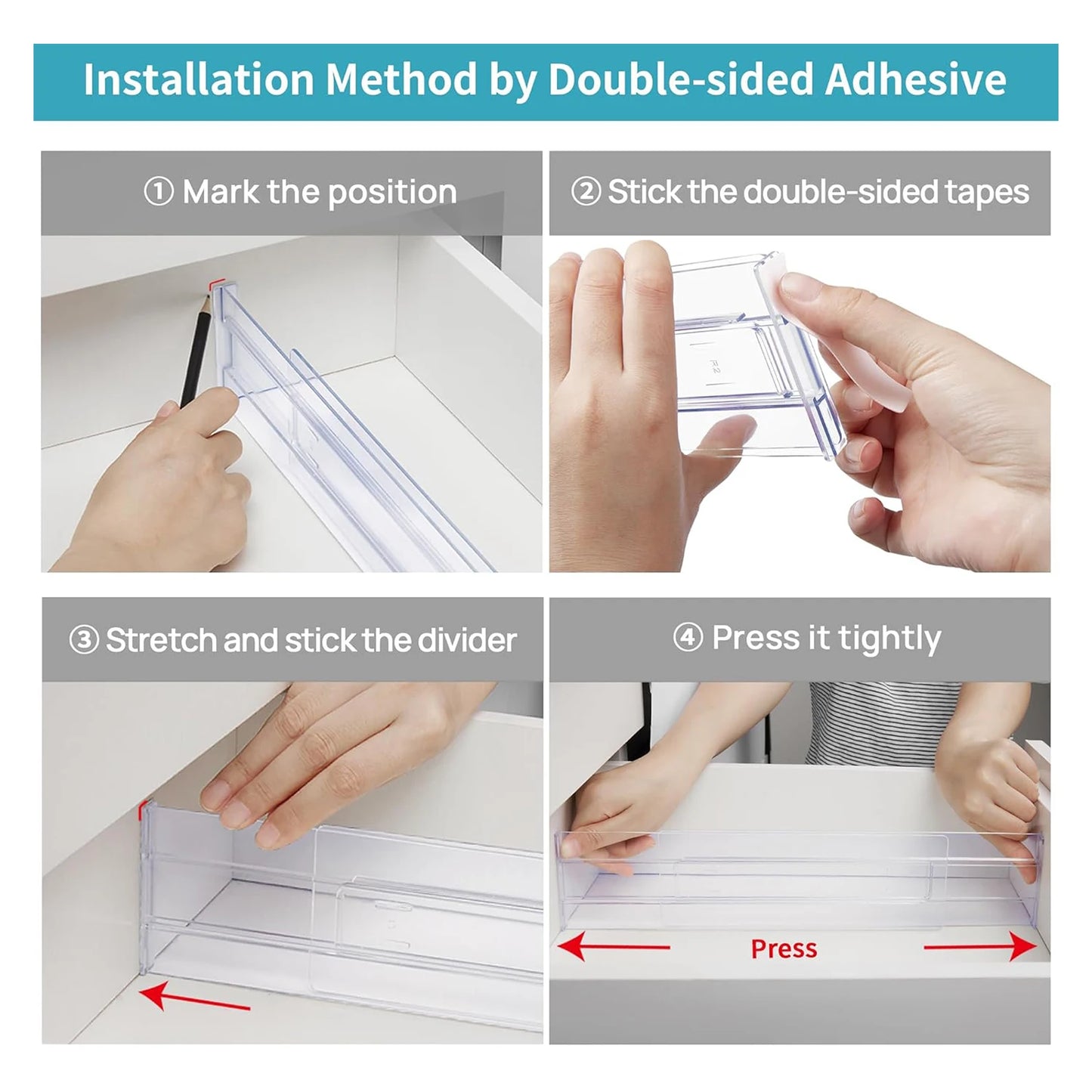 Adjustable Drawer Dividers Expandable Organizer