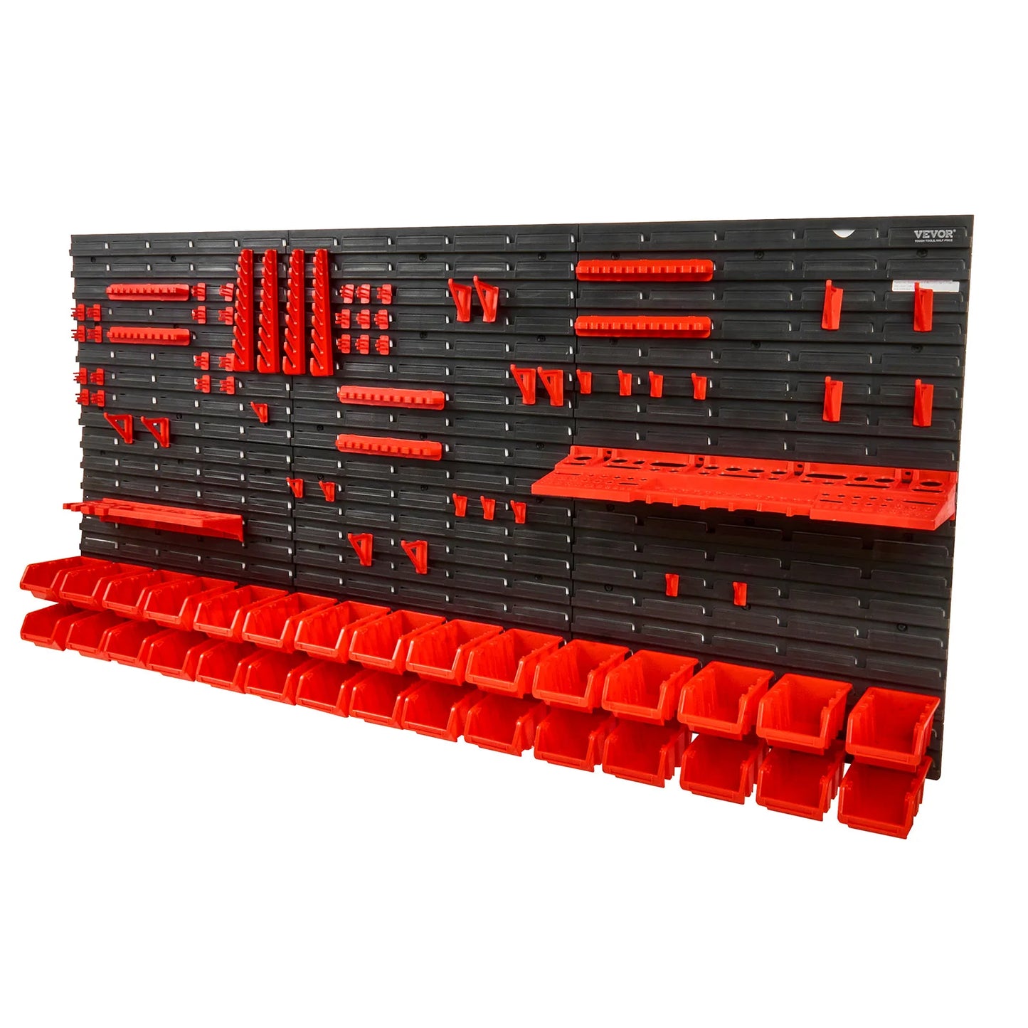 Wall-Mounted Storage Bin Rack