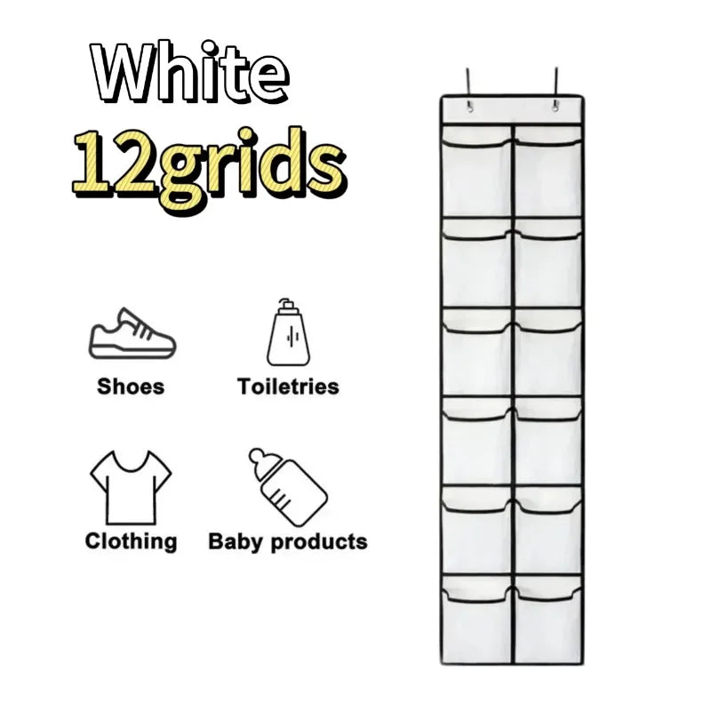 Over-Door Mesh Pocket Shoe Organizer
