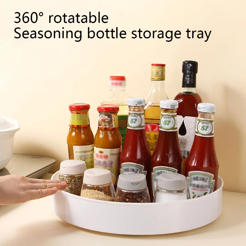 360° Rotating Cabinet Turntable Organizer