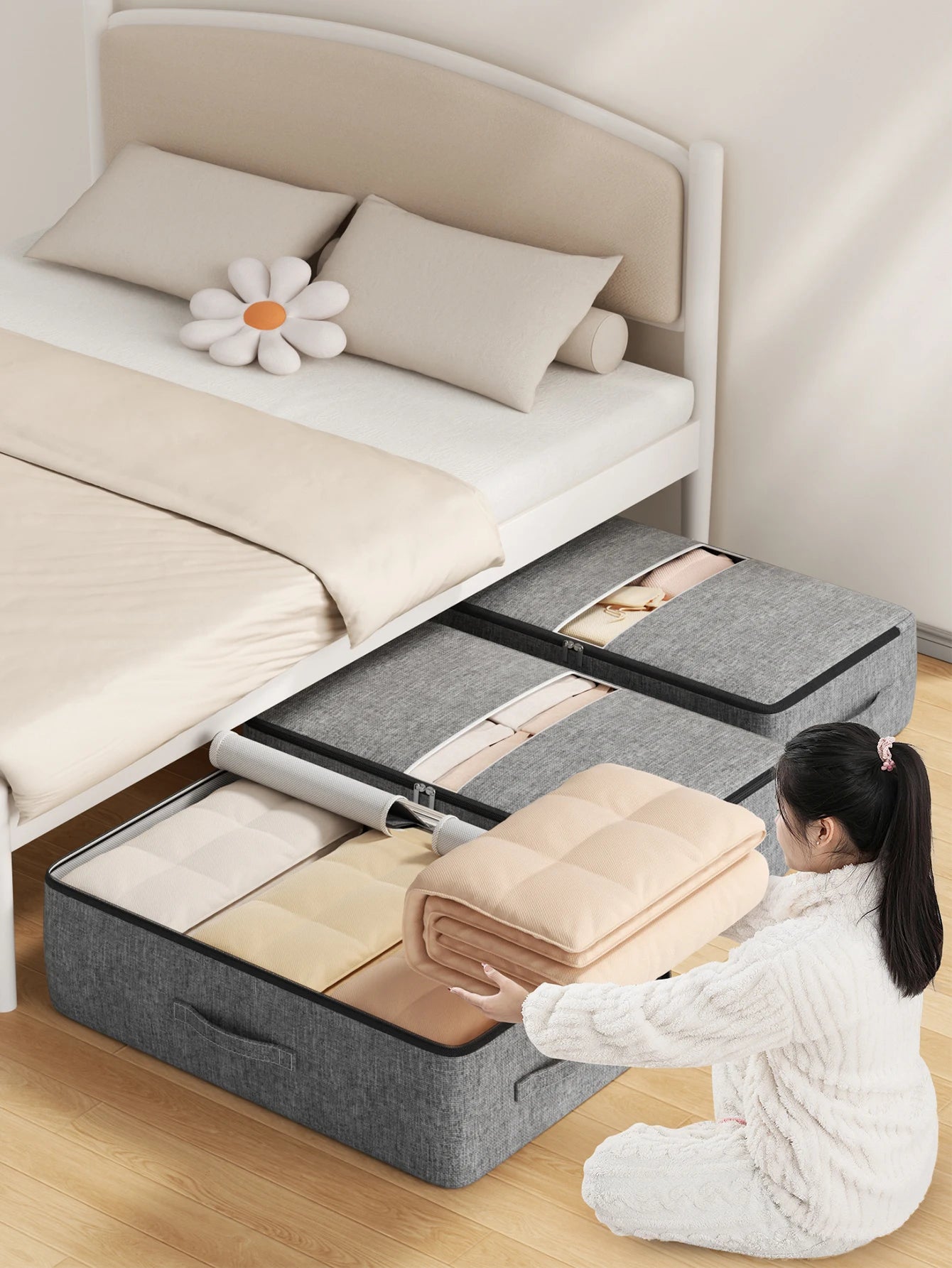 Extra-Large Underbed Clothing Storage Bag