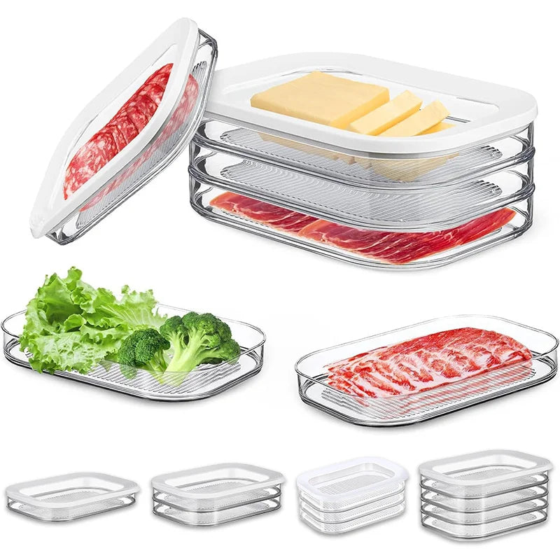 Stackable Fridge Meat Storage Container