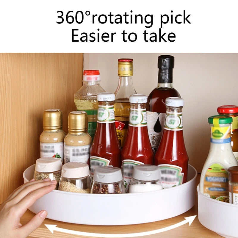 360° Rotating Cabinet Turntable Organizer