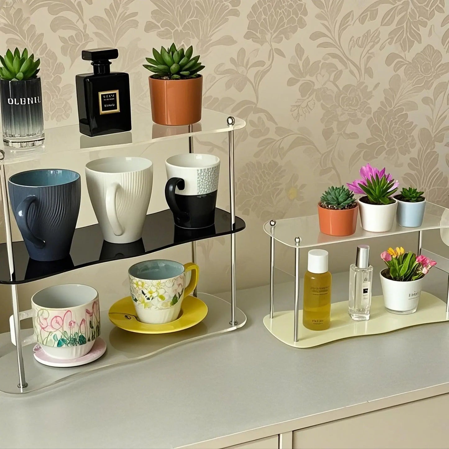 Acrylic Desktop Cup & Display Storage Rack