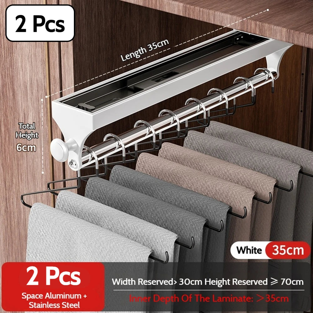 Retractable Telescopic Closet Hanging Rod