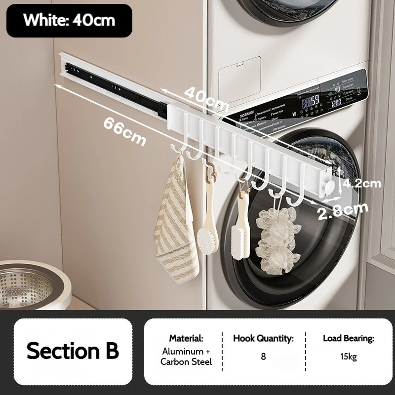 Retractable Telescopic Closet Hanging Rod