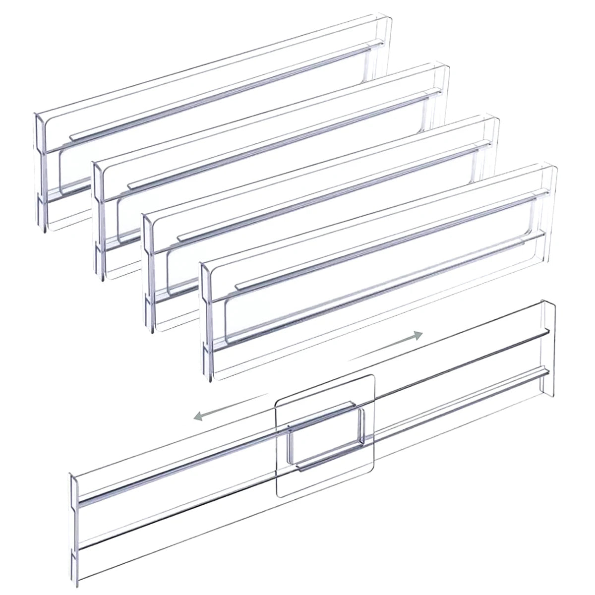 Adjustable Drawer Dividers Expandable Organizer
