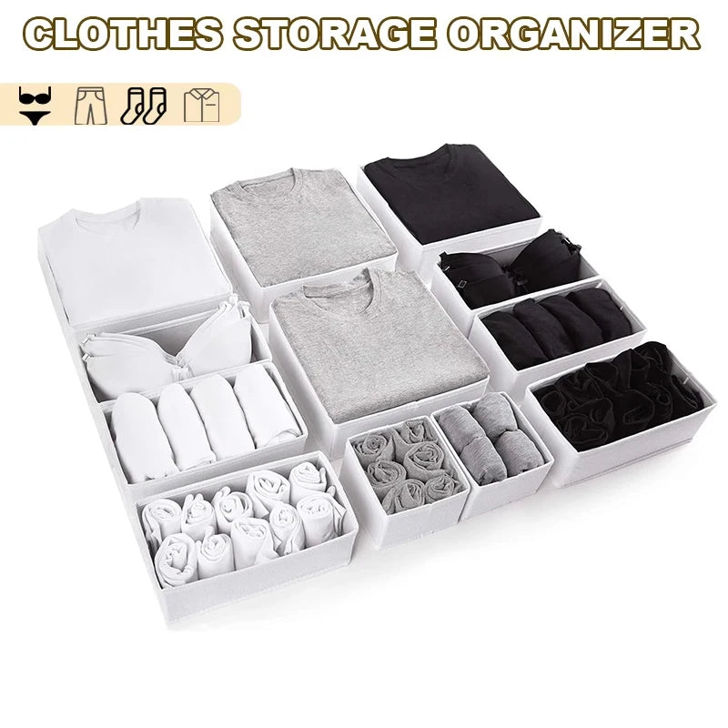 Foldable Oxford Drawer Storage Box Set