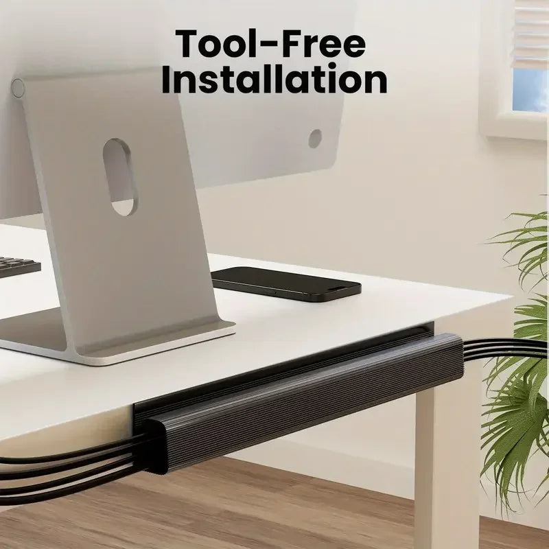 Under Desk Cable Tray Wire Management Organizer