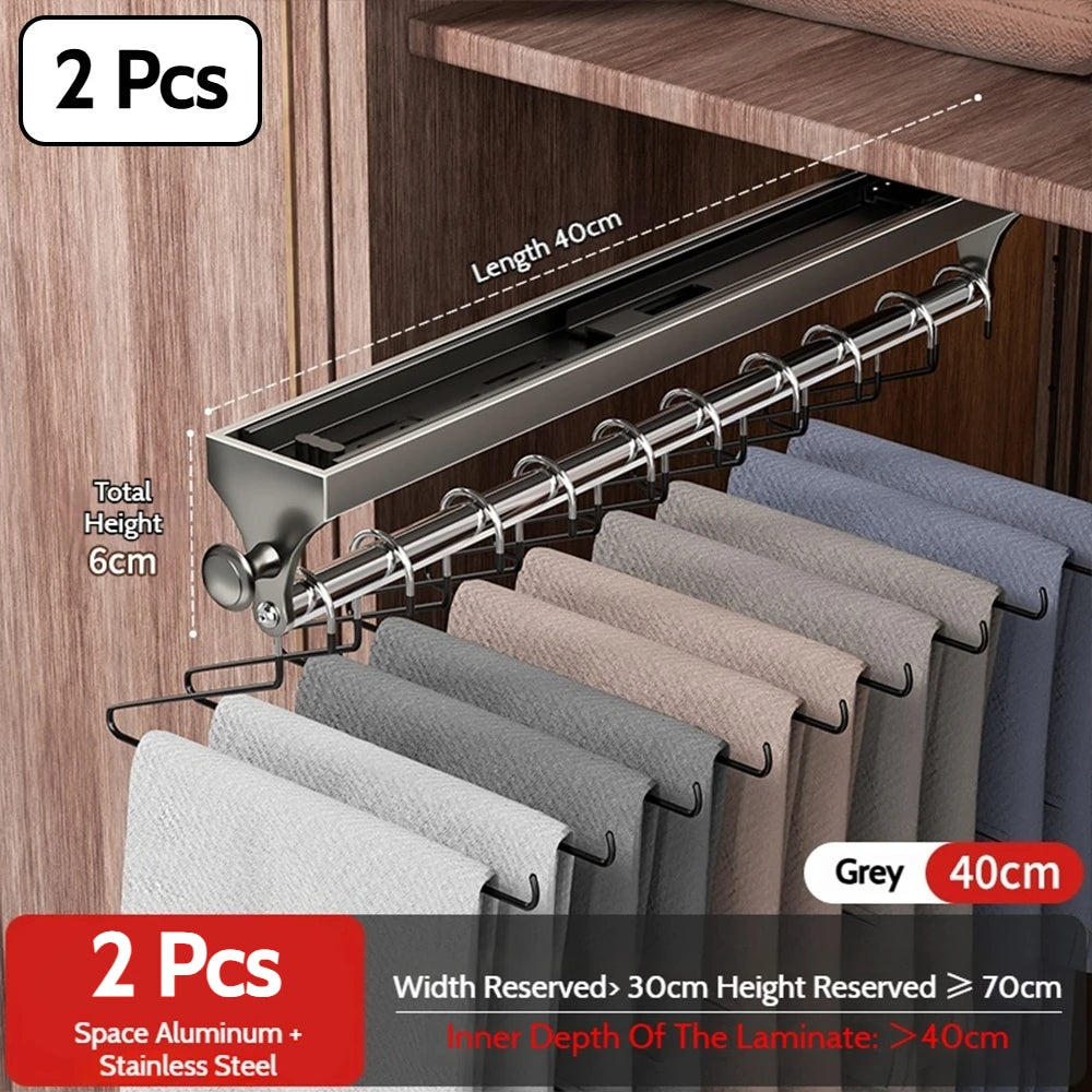 Retractable Telescopic Closet Hanging Rod
