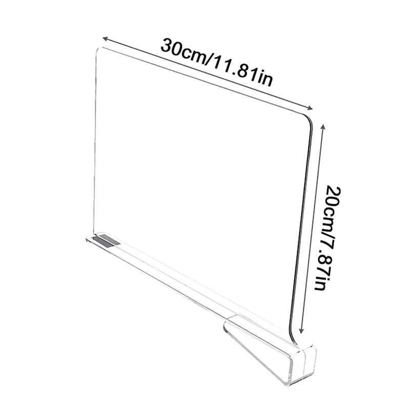 Transparent Closet Shelf Divider Baffle