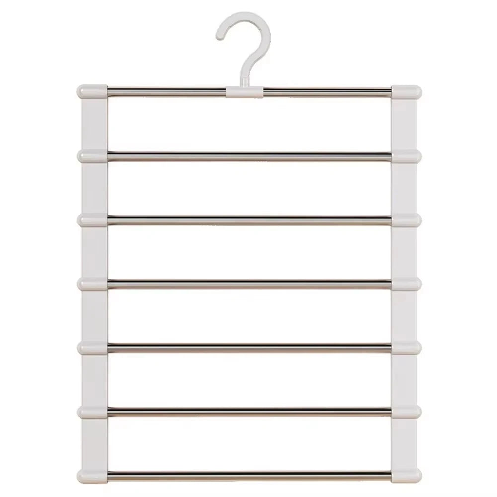 7-Layer Stainless Steel Pants Hanger Space Saver
