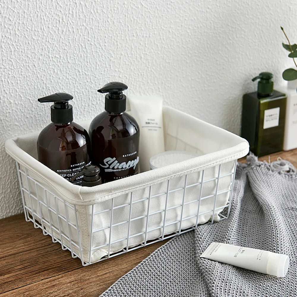 Wrought Iron Pantry Storage Basket