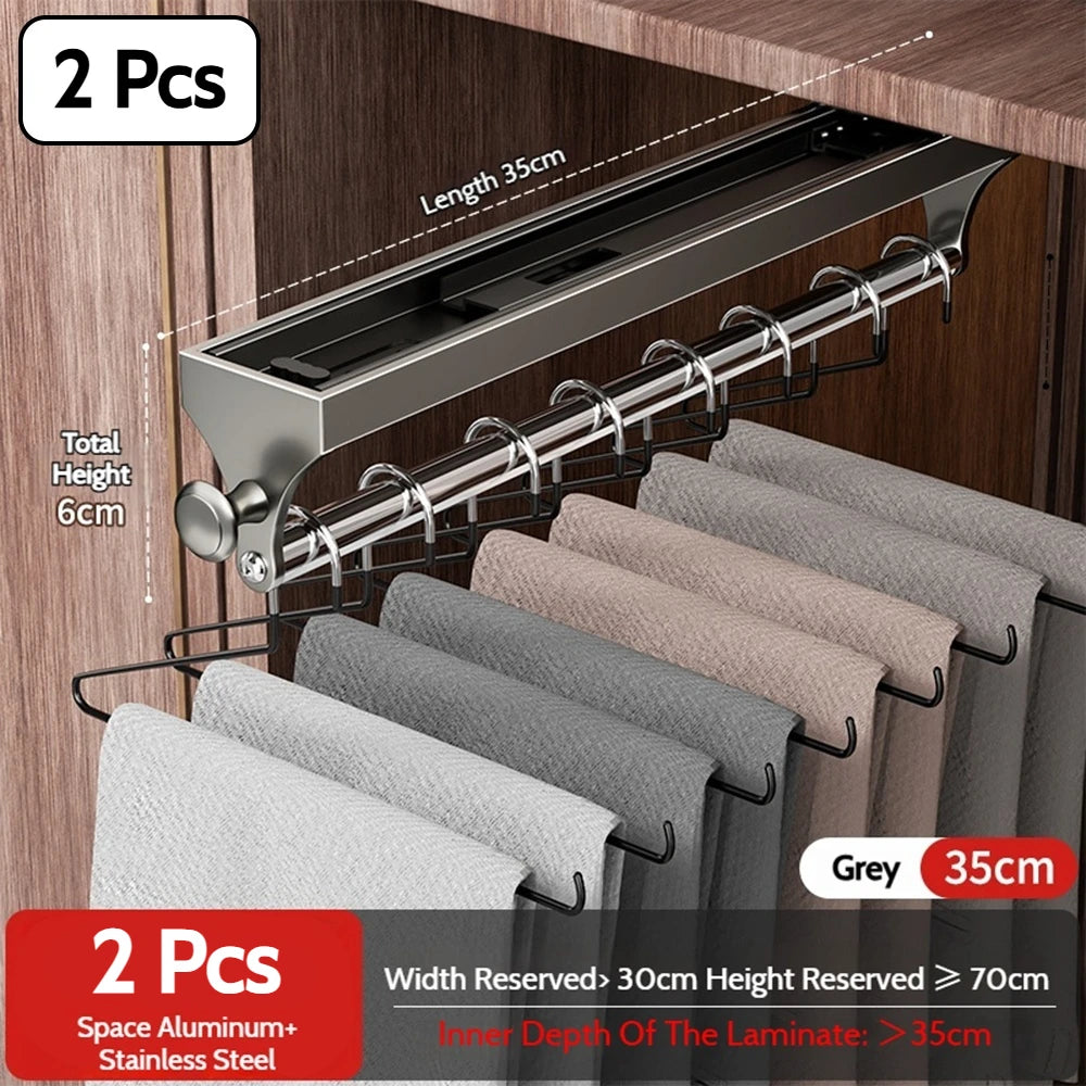 Retractable Telescopic Closet Hanging Rod