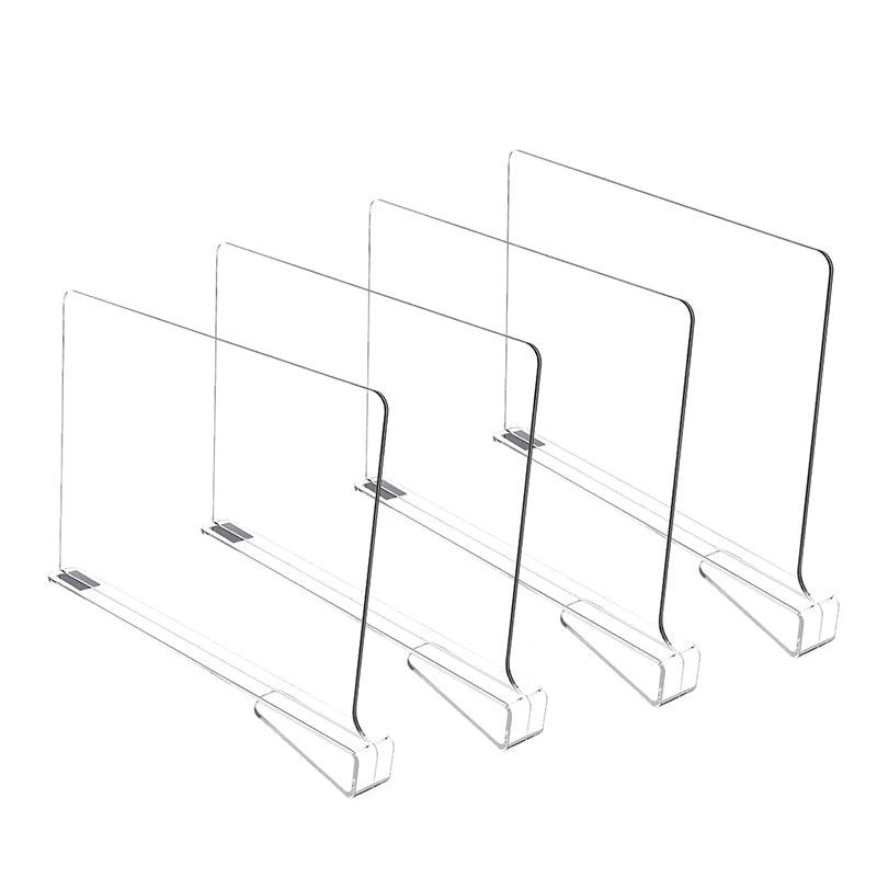 Transparent Closet Shelf Divider Baffle
