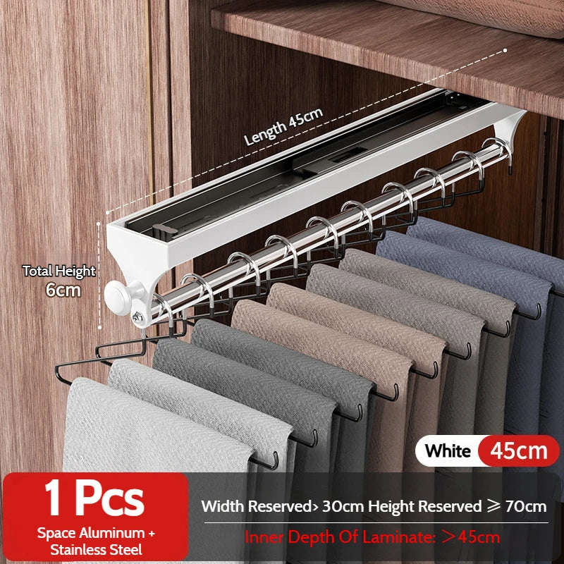 Retractable Telescopic Closet Hanging Rod