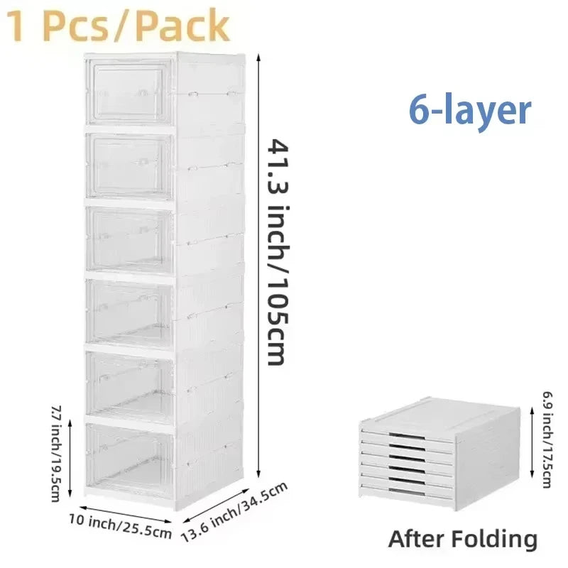 Foldable Transparent Shoe Storage Box