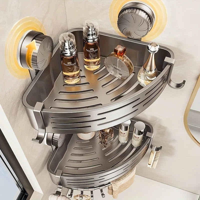 Suction Cup Bathroom Shower Rack