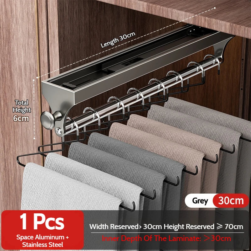 Retractable Telescopic Closet Hanging Rod