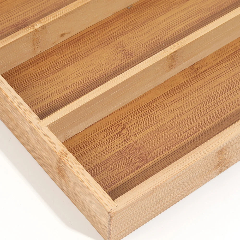 Bamboo Kitchen Drawer Organizer Tray